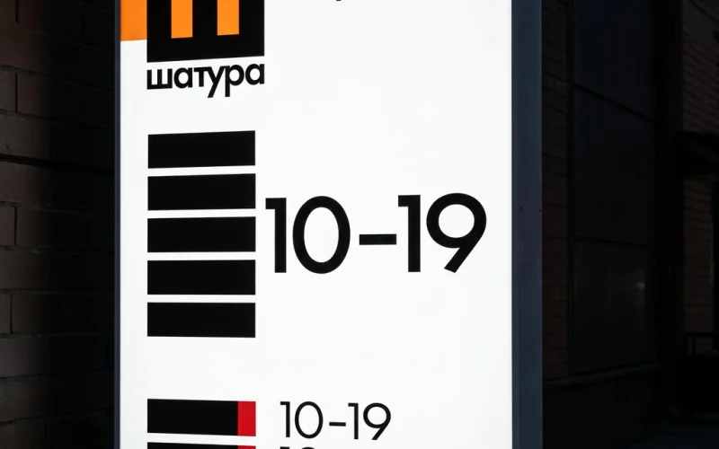 Фрагмент светового режима работы «Шатура Мебель» с крупным графиком 10–19