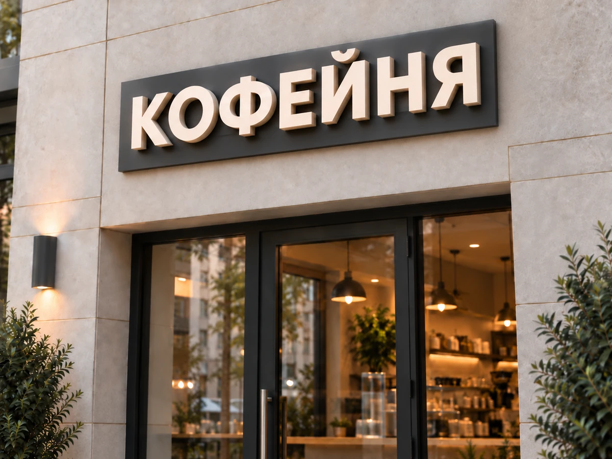 Вывеска на подложке